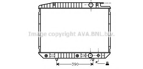 PRASCO MSA2070 Radiator, engine cooling